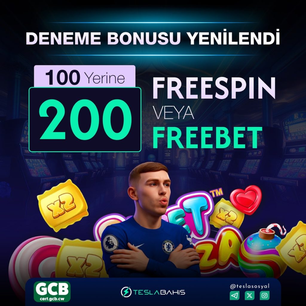 200 freespin teslabahis